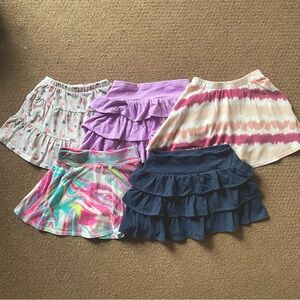 Bundle of 5 Girl’s Skorts-Sizes 5T/5